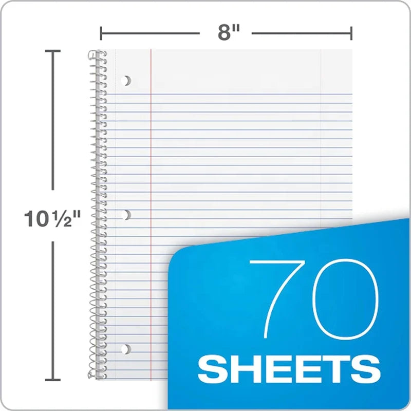 KTX-046355 Coil Notebook with Removable Loose Leaf Paper for College Students