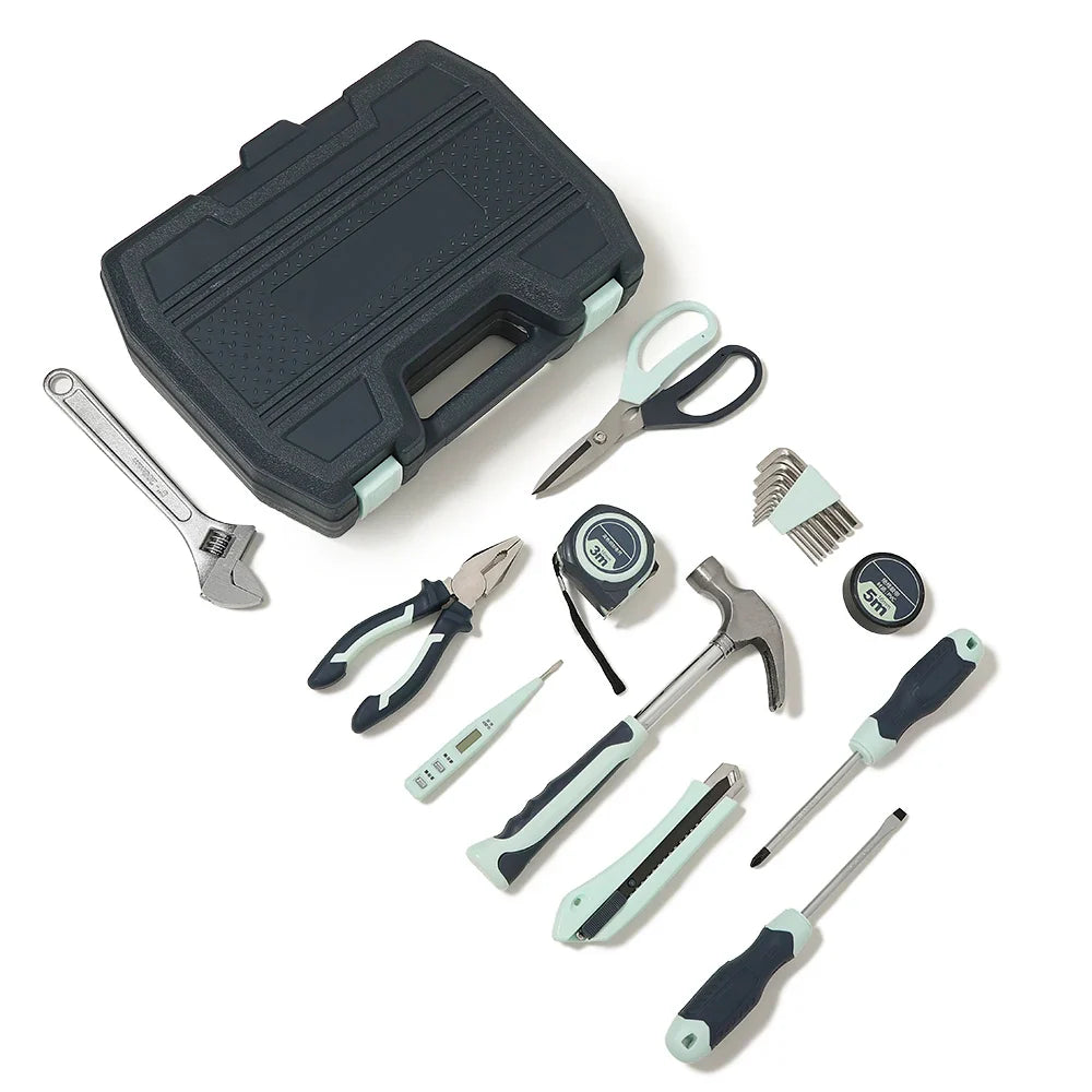 KTX-574995 18-Piece Adjustable Multi-Functional Home Repair Tool Set with Screwdrivers