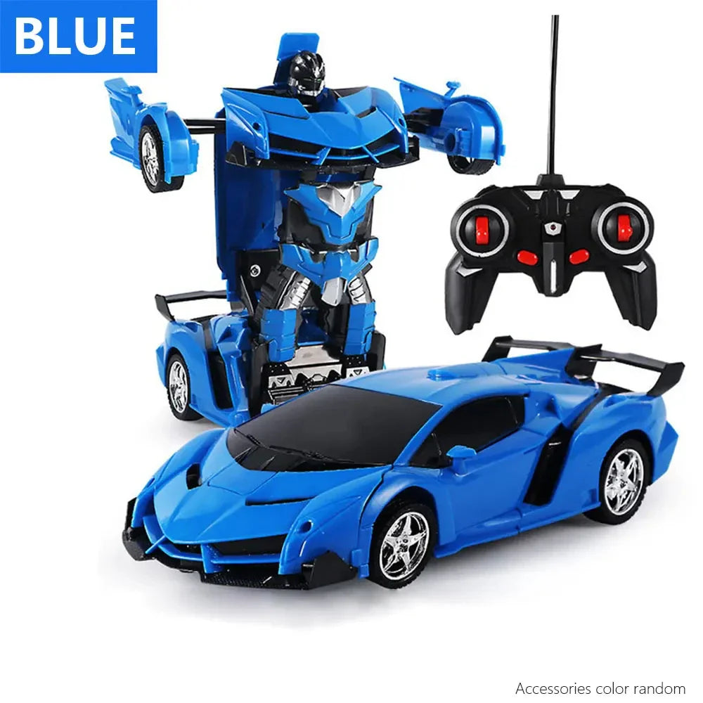 KTX-352787 2-in-1 Remote Control Car and Robot Transformation Model for Kids