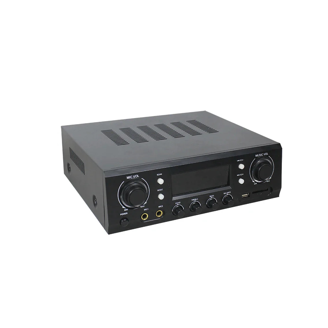 KTX-532499 70W 2-Channel Stereo Bluetooth Amplifier Receiver with FM Radio, Phono, and Coaxial Inputs for Home Audio Systems