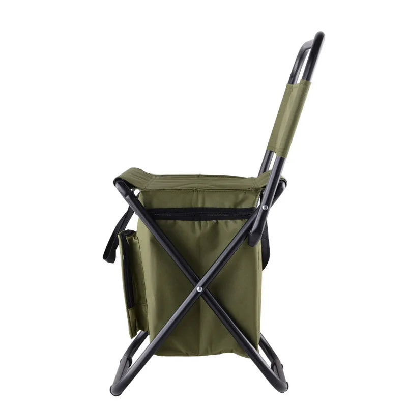 KTX-060755 Folding Camping and Fishing Chair with Backrest for Outdoor Recreation