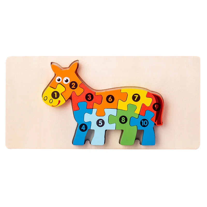 KTX-891731 Montessori Educational Wooden 3D Puzzle Game for Kids – Eco-Friendly and Non-Toxic Jigsaw Learning Toy