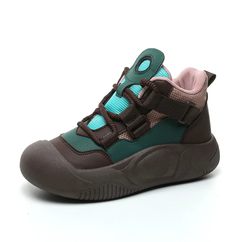 KTX-671507 FL1395 New Fashion Casual Board Shoes Women's Autumn Student Sports Elevated Soft Sole Running Shoes