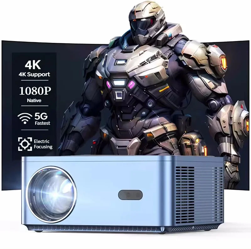 KTX-974291 Full HD 200 Lumens LED Projector with 1080p Autofocus and Smart Android 4K Streaming Function