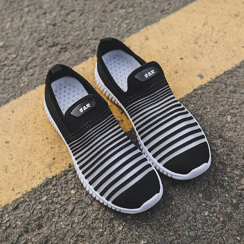 KTX-900883 5577 New Light Plus Size Loafers Sneakers Breathable Casual Walking & Summer Running Shoes Slip-On Style