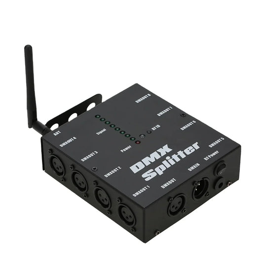 KTX-285011 Wireless 8 Channel DMX512 Signal Amplifier with Optical Splitter for Stage Lighting