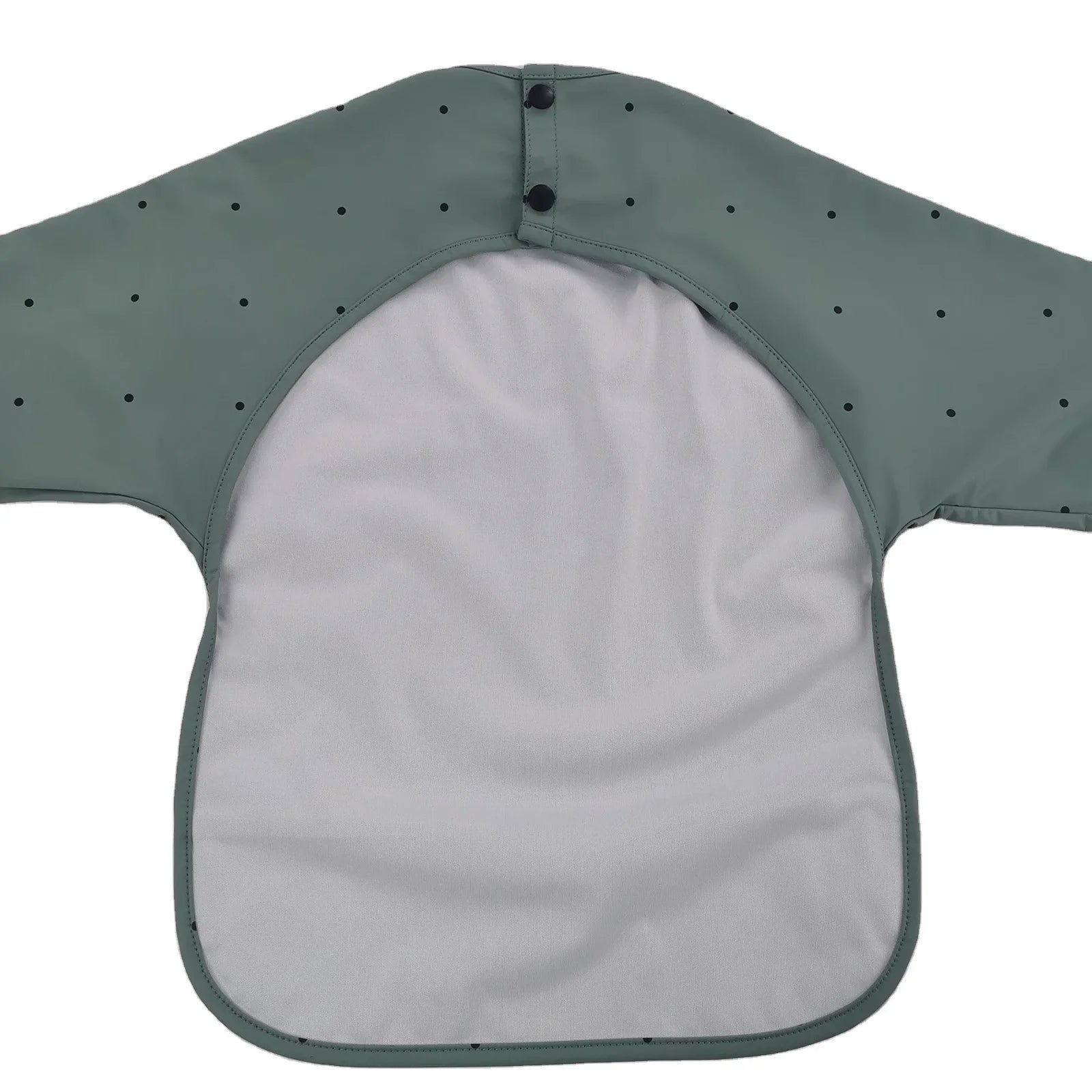 KTX-851155 BSCI Factory OEM Full Sleeved Recycled Waterproof PU Baby Bib
