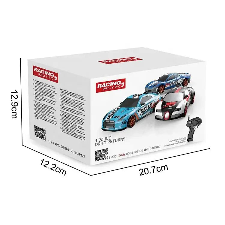 KTX-362067 1:24 Scale 4WD Remote Control Drift Car with USB Charger and LED Light