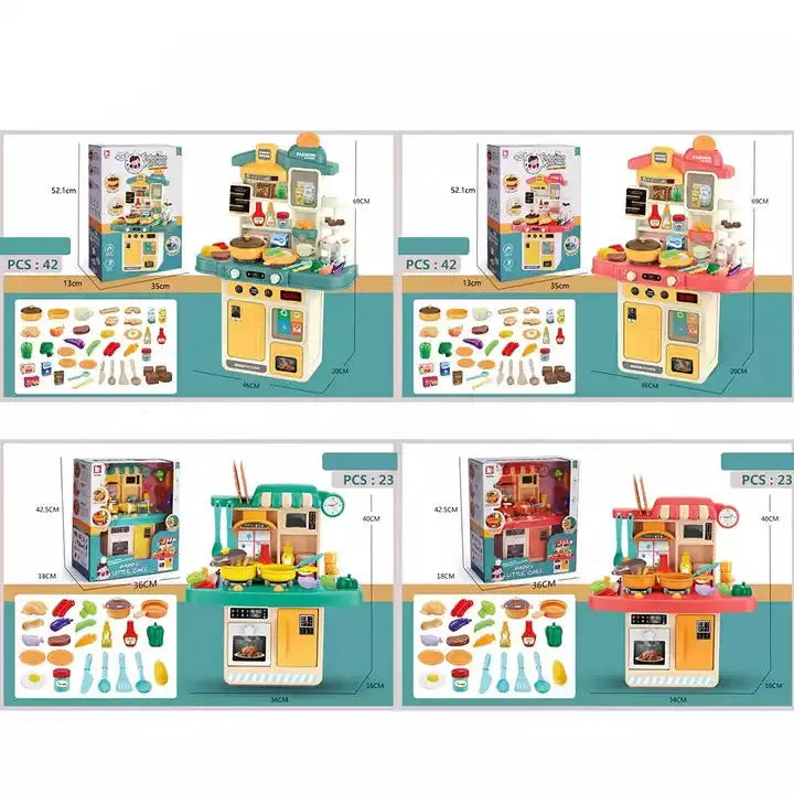 KTX-700883 Deluxe Kitchen Play Set for Children - Interactive Role Play Cooking Toy
