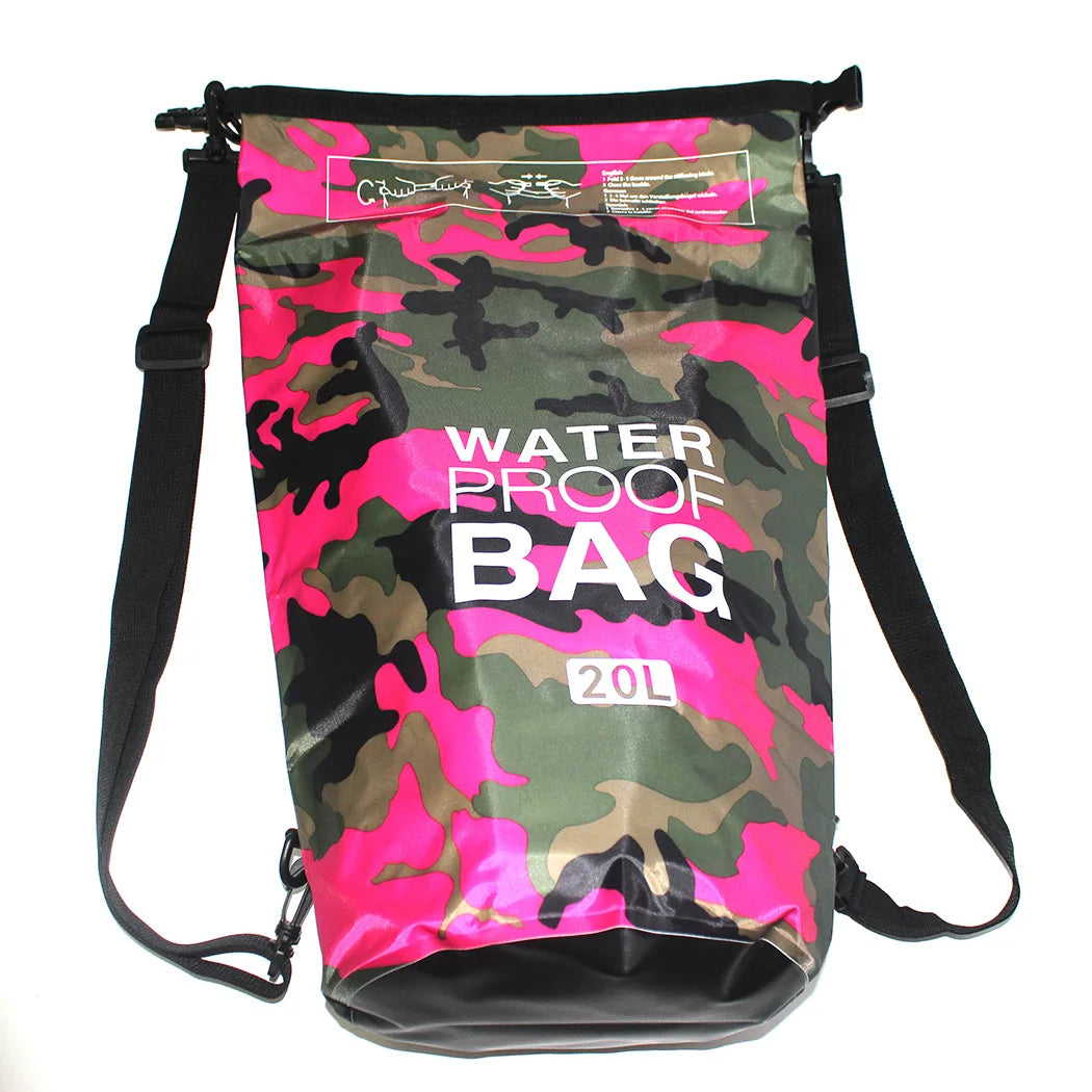 KTX-502547 Lightweight 5L Waterproof PVC Dry Bag with Shoulder Straps for Outdoor Activities