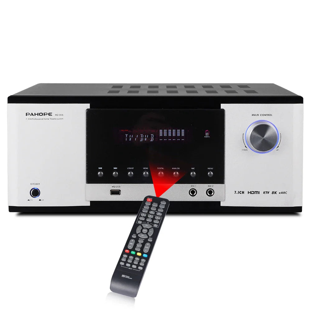 KTX-204819 7.1 Channel Home Theatre Power Amplifier with 3D/4K DTS HD Digital Sound and Bluetooth Connectivity