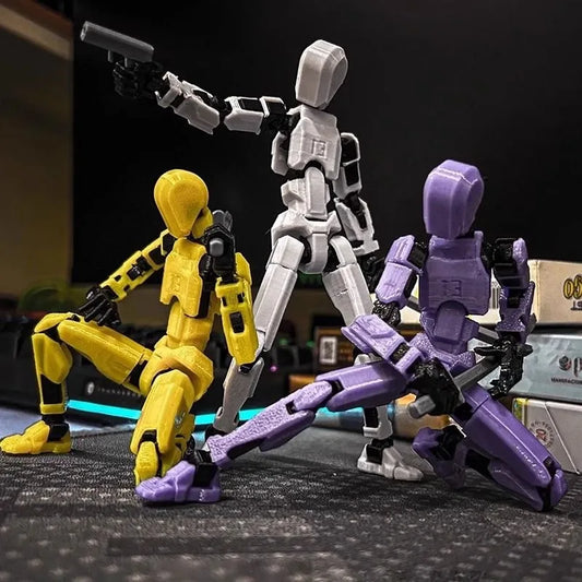 KTX-551379 Movable 3D Dummy Robot Anime Action Figure - PVC Multifunctional Fidget Toy for Kids with Autism