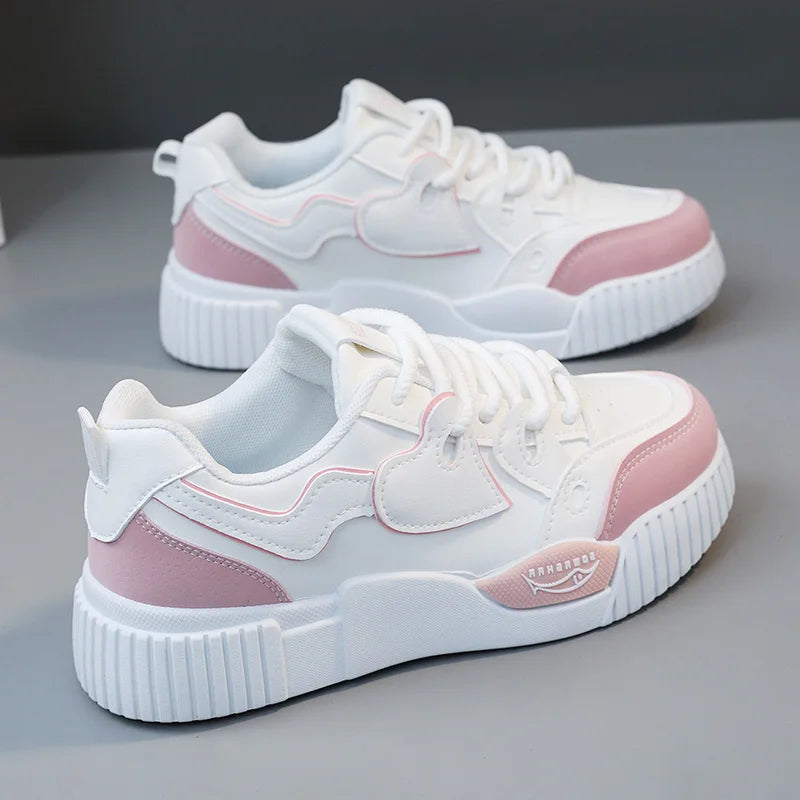 KTX-442131 RM6605 New Colored Women's Board Shoes 2023 Spring and Autumn Versatile Breathable Sports Shoes Soft Sole Fashion Casual Shoes