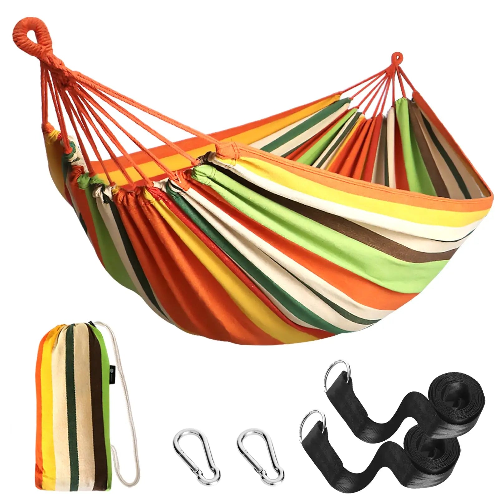 KTX-257363 Portable Hammock for Camping - Durable Single/Double Parachute Design for Outdoor Travel