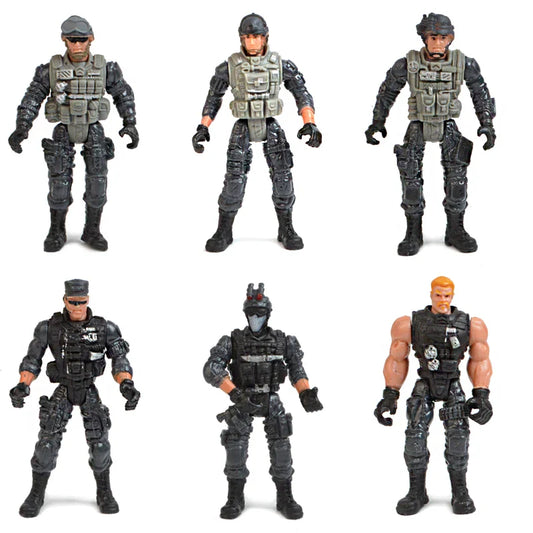 KTX-994323 Moveable Military Action Figure Set with Accessories