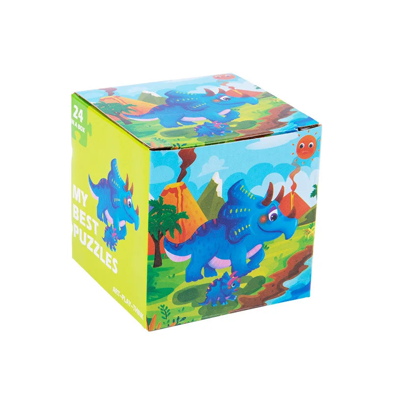 KTX-447635 24-Piece Wooden Jigsaw Puzzle for Early Childhood Education – Classic Montessori Toy for Babies, Kids, Boys and Girls