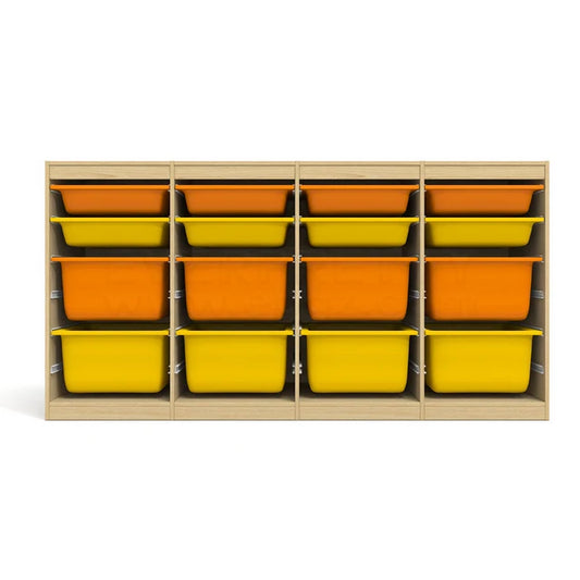 KTX-678995 Colourful Wooden Toy Storage Cabinet for Kids - Kindergarten Nursery Furniture