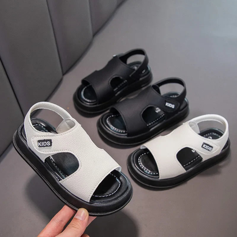 KTX-279443 New Fashion Summer Beach Sandals for Boys PU Material Anti-Slippery Soft-Soled Kid's Shoes