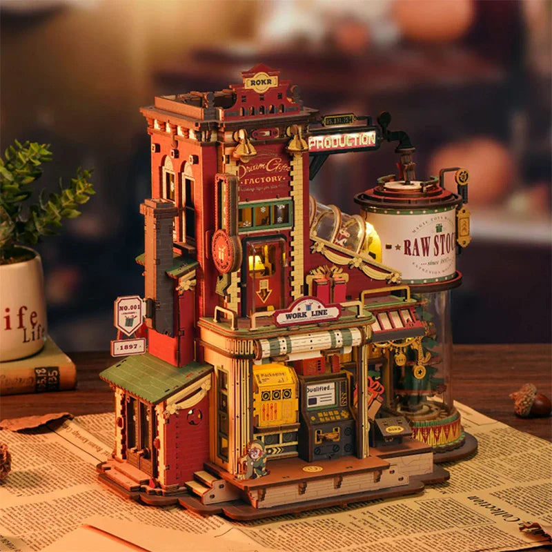 KTX-808083 3D Wooden Puzzle Music Box Assemble Kit EAB01 Dream Gift