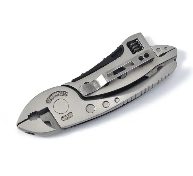 KTX-607763 Custom Logo 8-in-1 Multi-Function Survival Wrench Tool Set for Outdoor Camping and EDC Use