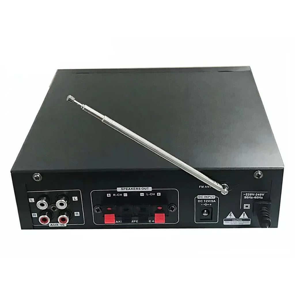 KTX-746067 Bluetooth Power Amplifier for 12V Car and Home Audio Systems with Digital Stereo Receivers and MIC Support