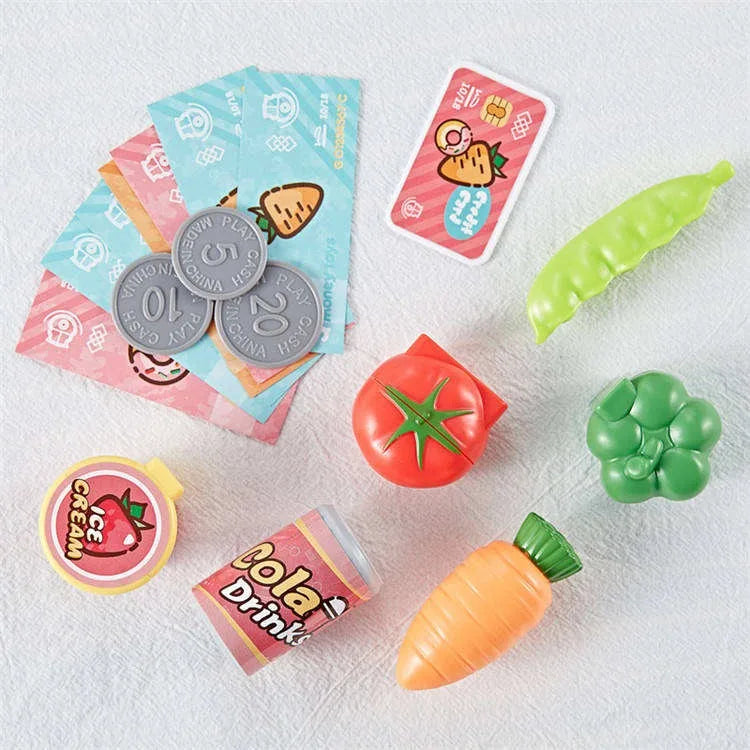 KTX-541715 Kids Cash Register Play Set with Scanner – Fun Supermarket Simulation Toy for Ages 2 to 13