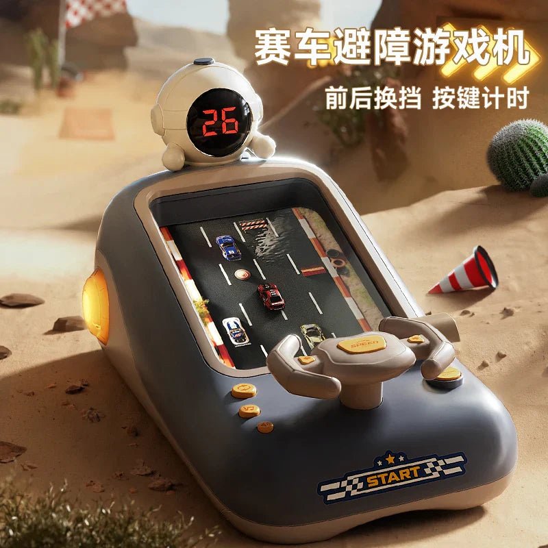 KTX-714387 3D Racing Adventure Obstacle Avoidance Game Machine for Kids with Music and Immersive Experience