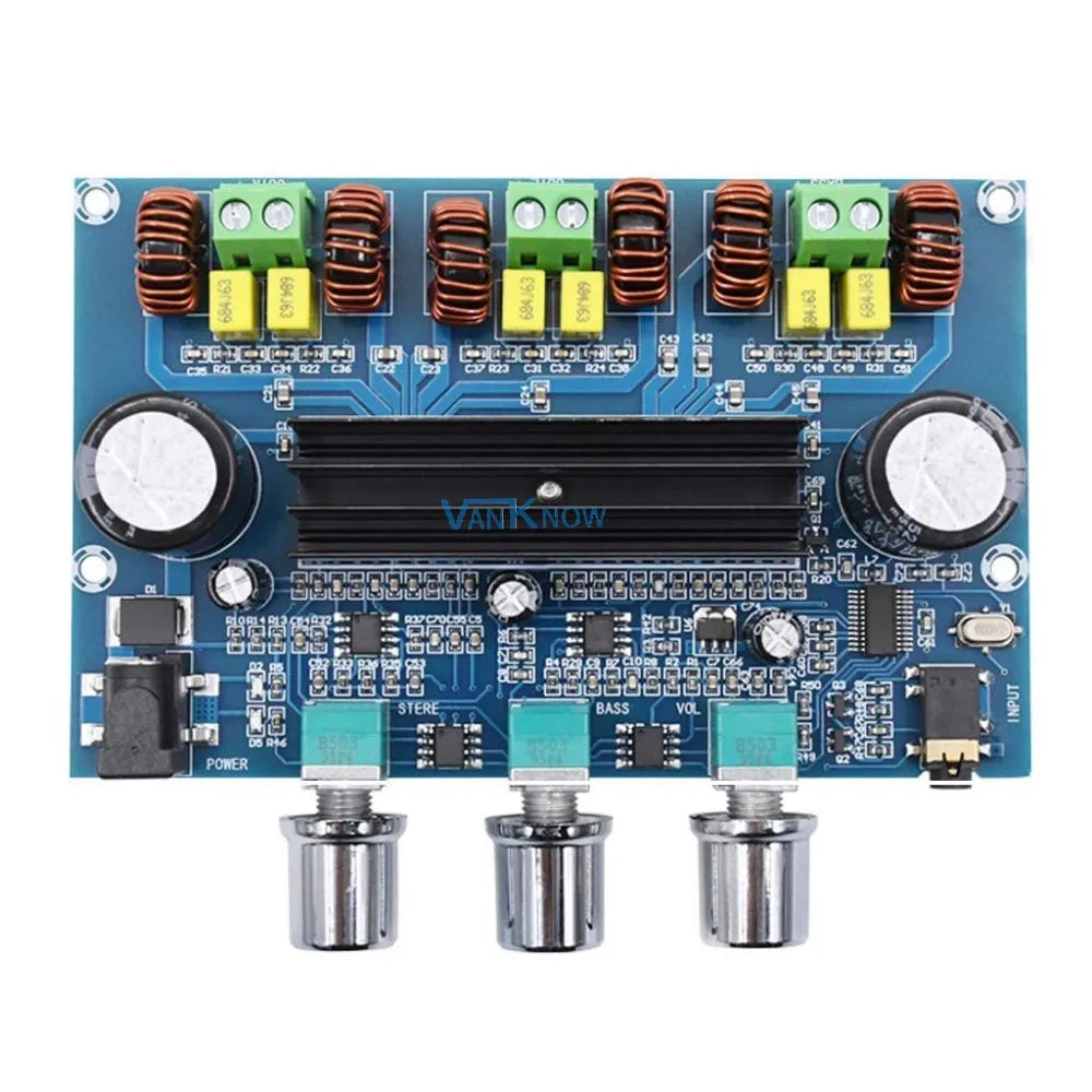 KTX-614483 XH-A305 2.1 Channel Bluetooth 5.0 Audio Stereo Power Amplifier Board TPA3116D2 50Wx2+100W AUX Module