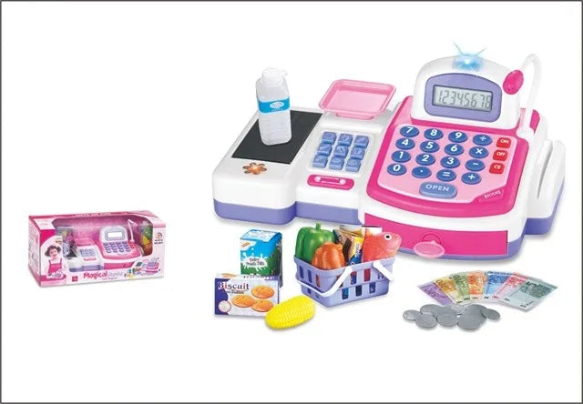 KTX-211731 Supermarket Cash Register Toy with Mini Accessories for Kids 2-14 Years, EPT Model EPT608354/EPT608370