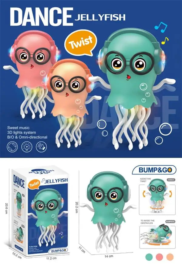 KTX-018579 Dancing Octopus Toy with Auto-Sensing and Obstacle Avoidance for Kids aged 5-7