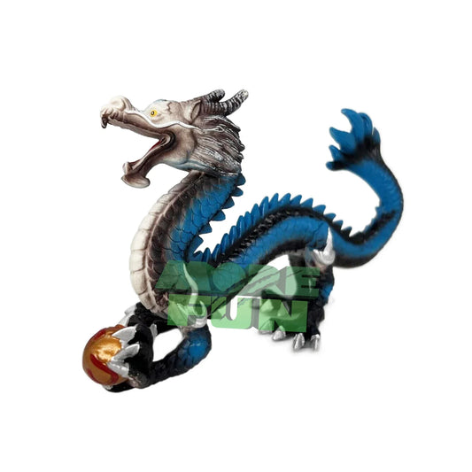 KTX-797715 Limited Edition Realistic Blue Chinese Dragon Action Figure - High Quality Plastic Toy