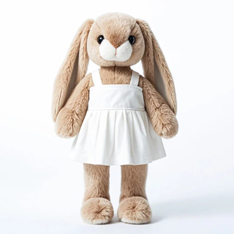 KTX-589075 Soft Plush Pink Bunny Toy - Cartoon Ballet Peter Rabbit for Babies