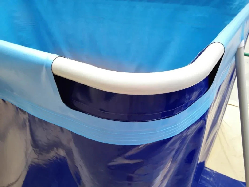 KTX-913875 Rectangular Inflatable Steel Frame Above Ground Swimming Pool for Outdoor Fun