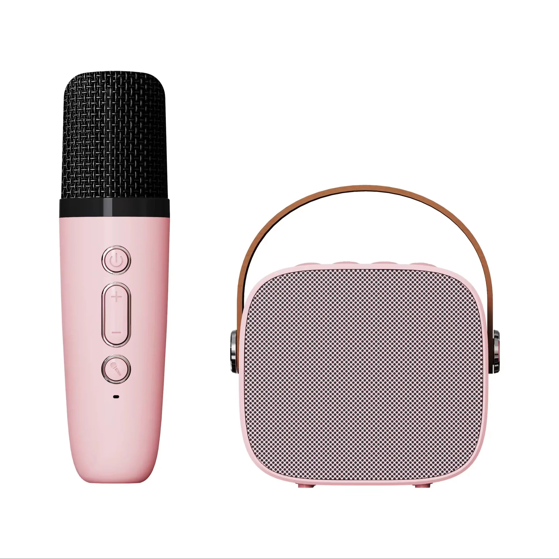 KTX-874323 Portable Mini Music Player Speaker with Wireless Microphone and TF Card Support for Outdoor Karaoke