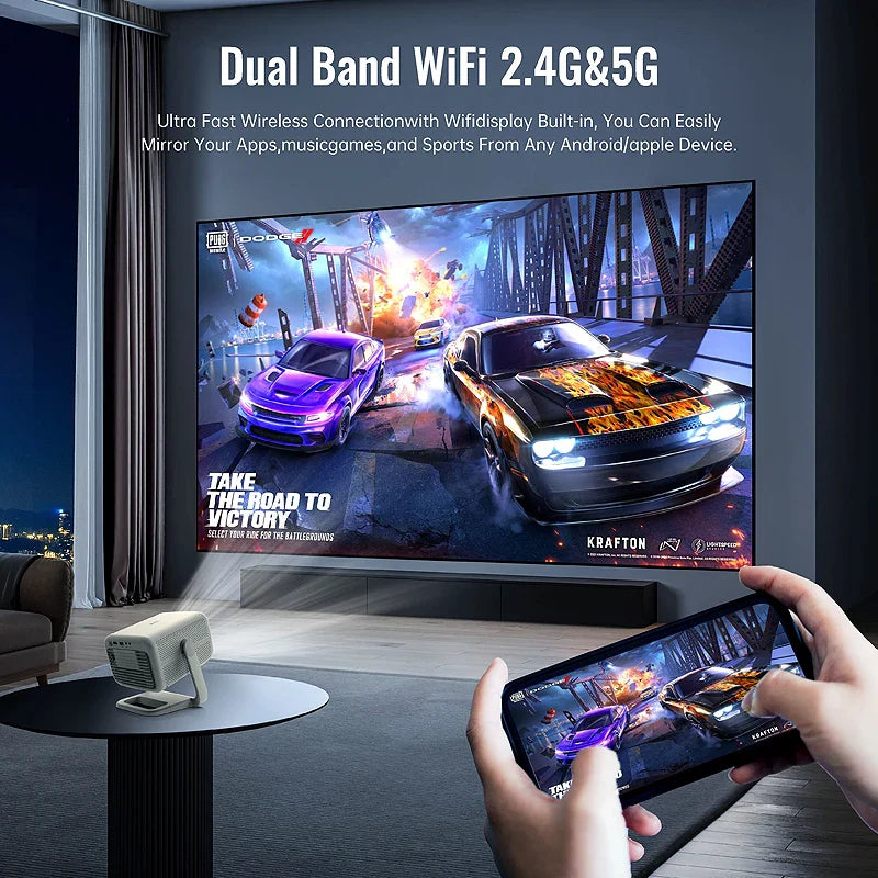 KTX-908755 Smart Home Cinema R2 Pro Projector with Auto Keystone and Obstacle Avoidance Technology