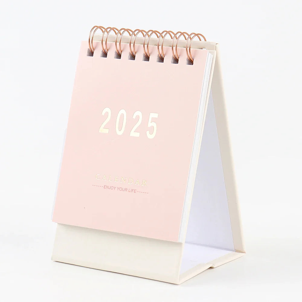 KTX-639635 Creative Portable Desktop Calendar for Office Use - Small Annual Planner