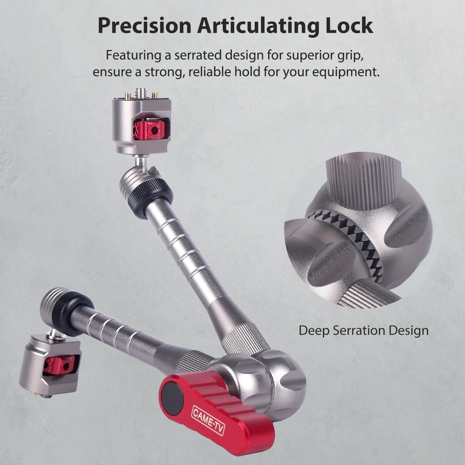 KTX-698643 11" Articulating Magic Arm with 1/4" Screw and Retractable Arri Pin for Action Cameras