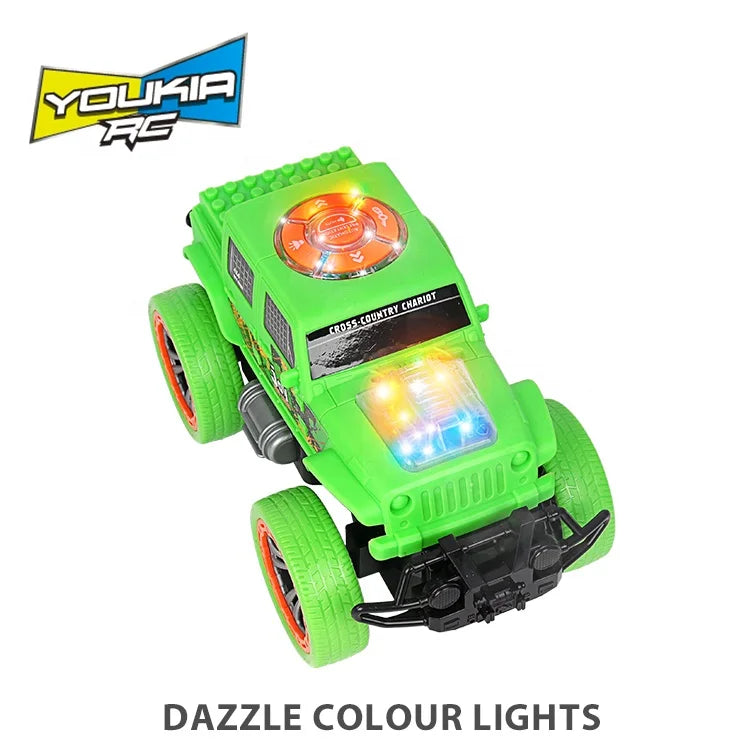 KTX-343955 Remote Control Stunt Electric Car Toy with Light and Music for Indoor and Outdoor Play