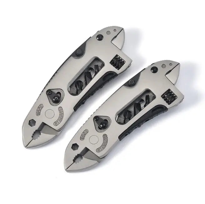 KTX-607763 Custom Logo 8-in-1 Multi-Function Survival Wrench Tool Set for Outdoor Camping and EDC Use