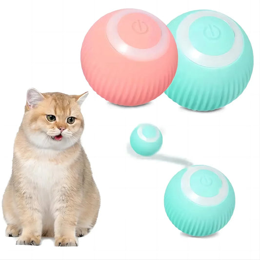 KTX-833171 Automatic Rolling Cat Ball Interactive Toy for Indoor Kittens with Smart Features and Rechargeable Battery