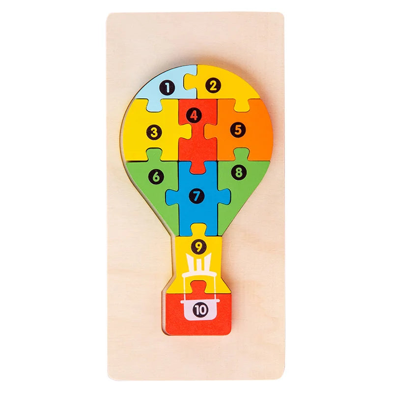 KTX-891731 Montessori Educational Wooden 3D Puzzle Game for Kids – Eco-Friendly and Non-Toxic Jigsaw Learning Toy