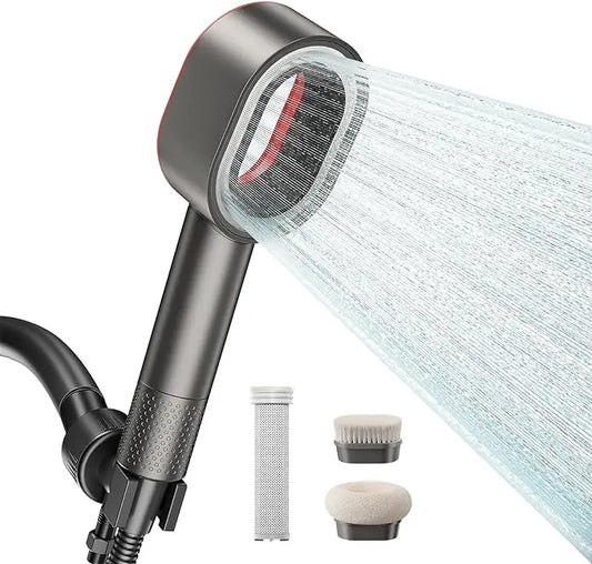 KTX-802067 Eco-Friendly Adjustable Rainfall Shower Head with Filter for Softened Water and Skin Hydration