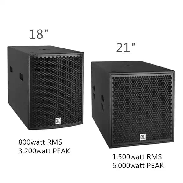 KTX-466451 18 Inch Powered DJ Subwoofer Speaker for Deep Bass Sound