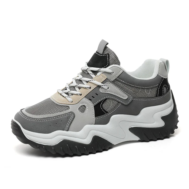 KTX-540435 SH201 New Colored Mesh Women's Board Shoes Summer Breathable Thick Sole Running Shoes Student Fashion Casual Shoes