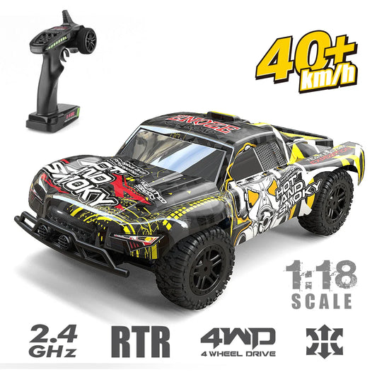 KTX-183571 1/18 Scale Waterproof 4x4 RC Racing Car 40+ MPH Remote Control Vehicle for Indoor/Outdoor Use