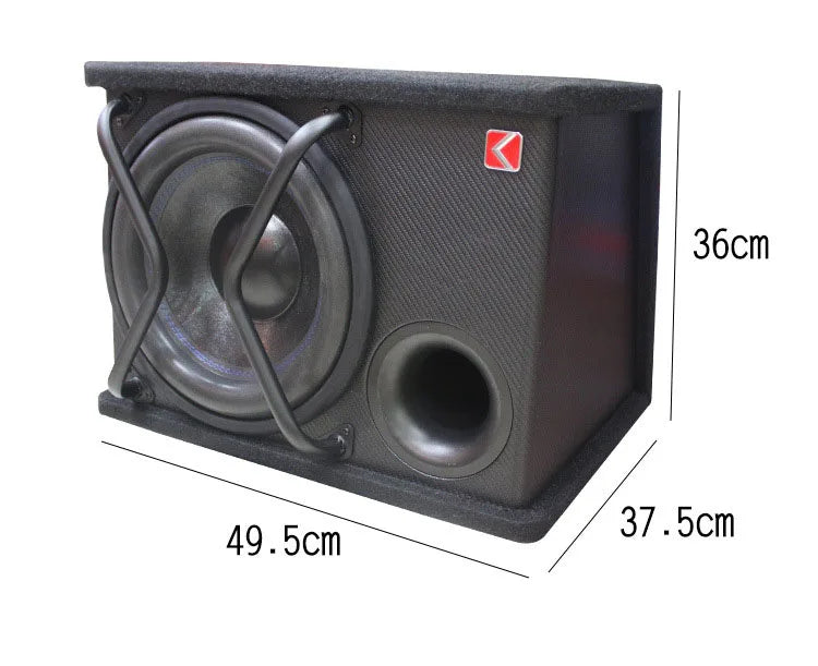 KTX-204307 12-Inch Active Subwoofer for Car Audio Systems - 12V Automotive Speaker