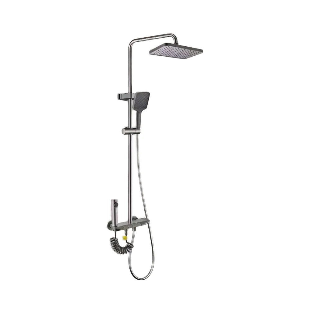 KTX-113939 Waterfall Shower Panel with Body Massage Jets and Hand Spray