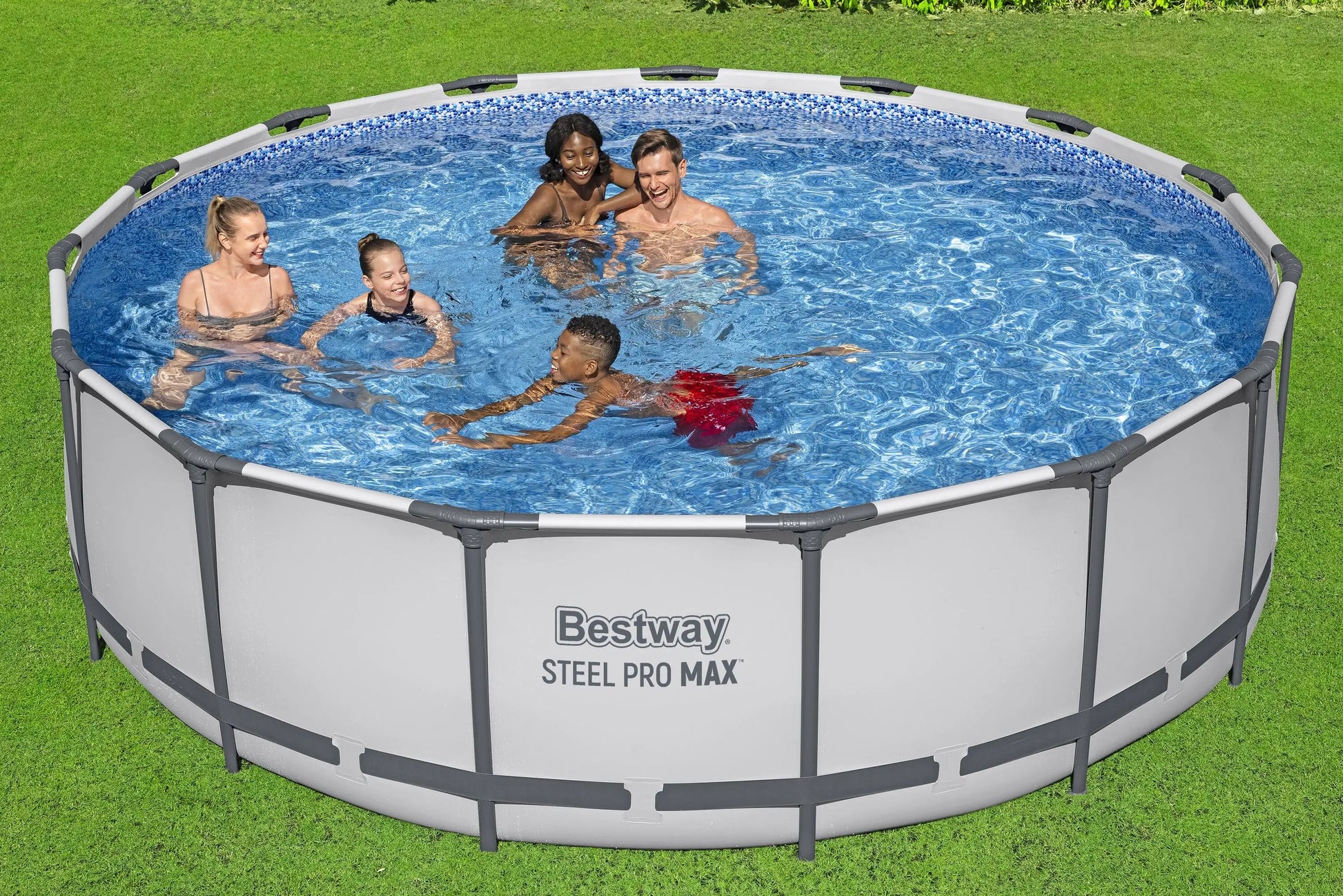 KTX-012179 Steel Frame Above Ground Swimming Pool 4.57m x 1.22m Family Outdoor Set
