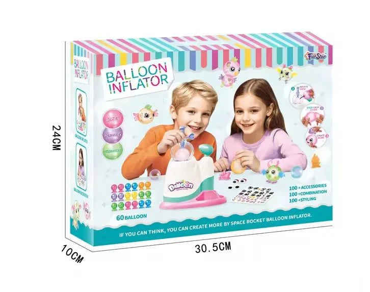 KTX-575635 Magic Balloon Inflator Plastic Toy for Kids - Educational DIY Activity