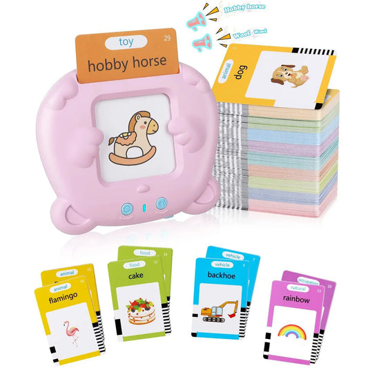 KTX-444179 Kids Educational Language Card Reader with 112 Talking Flash Cards